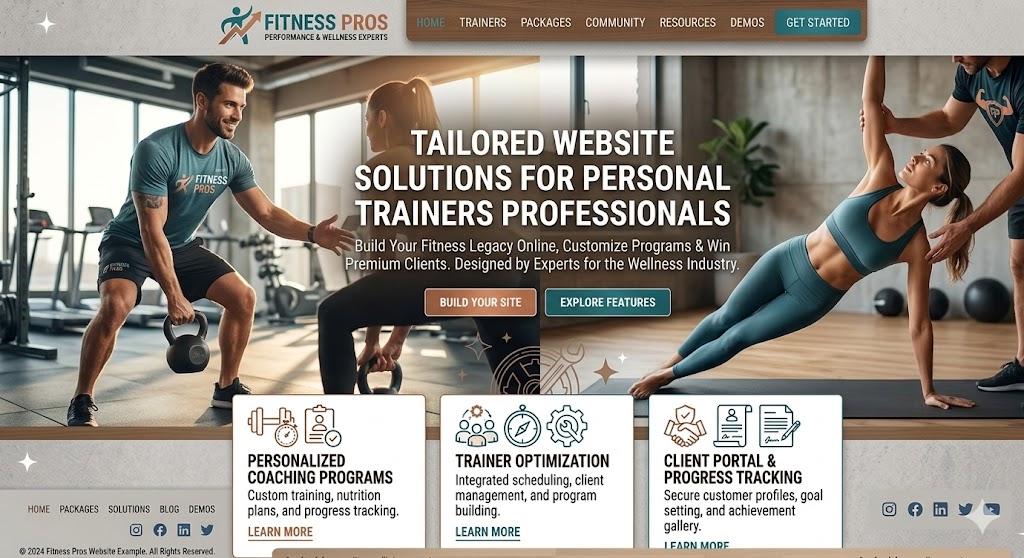 Personal Trainers Website Preview